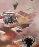 Untitled by Arunanshu Chowdhury, Mixed media on canvas, sold Jun 2008
