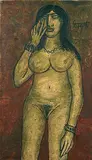 Untitled by F. N. Souza, Oil on canvas, sold Jun 2008