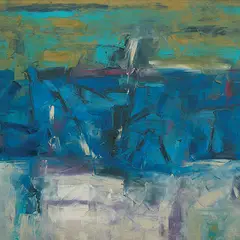 Untitled by K. M. Adimoolam, Oil on canvas, sold Jun 2008