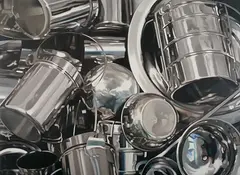 Untitled by Subodh Gupta, Oil on canvas, sold Jun 2008