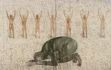 Prayer by G.R. Iranna, Acrylic on tarpaulin, sold Jun 2008
