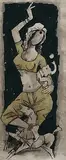 Gaja Gamini by M. F. Husain, Watercolour on paper, sold Jun 2008