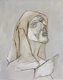 Study of Pieta by Krishen Khanna, Oil on canvas, sold Jun 2008