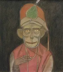 Untitled by Ganesh Pyne, Mixed media on board, offered Jun 2008