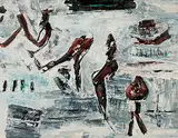 Untitled by Ram Kumar, Acrylic on paper, sold Jun 2008