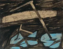 Untitled by Ram Kumar, Watercolour and pastel on paper, offered Jun 2008