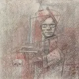 Untitled by Ganesh Pyne, Pencil and pastel on paper, sold Jun 2008