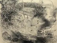 Untitled by Vivan Sundaram, Charcoal on paper, offered Jun 2008