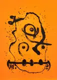 Le Polyglotte orange by Joan Miró, 1969, Lithographie en couleurs sur Rives, sold May 2023