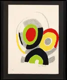 Les Illuminations - 1973 - un pochoir by Sonia Delaunay, Pochoir en couleurs, à la gouache , imprimé sur Auvergne, sold May 2023