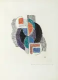 Rythme coloré by Sonia Delaunay, circa 1965, Eau-forte en couleurs, sold May 2023