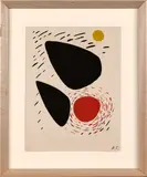 Rocks and Sun by Alexander Calder, 1952, Lithographie en couleurs, sold May 2023