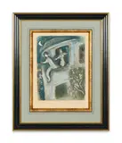 David sauvé par Michal by Marc Chagall, 1960, Lithographie en couleurs, sold May 2023