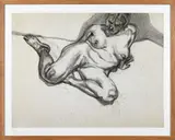 Girl sitting by Lucian Freud, 1987, Eau-forte sur papier Somerset, sold May 2023