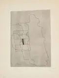 Glass Topped Bottle by Ben Nicholson, 1967, Eau-forte en noir, sold May 2023