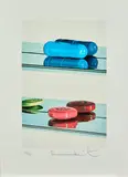 Two Pills by Damien Hirst, 2004, Sérigraphie en couleurs, sold May 2023