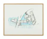 Guggenheim Museum Bilbao by Franck Gehry, 2009, Etching in blue and black ; signed, dated and numbered, sold May 2023