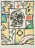 Constante by Pierre Alechinsky, 1996, Lithographie en couleurs, sold May 2023