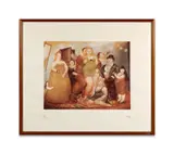 La Maison de Raquel Vega by Fernando Botero, 1985, Lithographie offset en couleurs, sold May 2023
