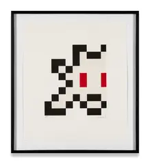 Half Little Big Space by Invader, 2019, Sérigraphie en couleurs, sold May 2023