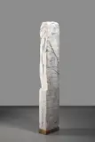Residuumviii by Kadar Brock, 2015, Hydrocal, bois, barres d'armature, fibre de verre, toile, huile et peintures pulvérisées, sold Jun 2023