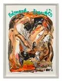 Edmond Dantès by Jonathan Meese, 2007, Acrylique sur papier, sold Jun 2023