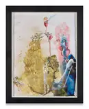 La plante carnivore by Marlène Mocquet, 2010, Techniques mixtes sur papier, sold Jun 2023