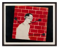 Sans titre by David Wojnarowicz, circa 1990, Pochoir, peinture aérosol et acrylique sur carton fin, offered Jun 2023
