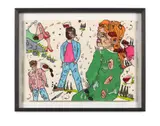 Sans titre by Jean-Philippe Perrot, 2011, Crayon, aquarelle, gouache et antiseptiques sur papier, sold Jun 2023
