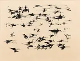 Sans titre by Henri Michaux, 1958, Encre de Chine sur papier, sold Jun 2023