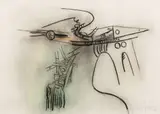 Sans titre by Wifredo Lam, 1962, Fusain et pastel sur papier, sold Jun 2023