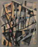 Soir d'été dans la Baie de Somme by Alfred Manessier, 1947, Huile sur toile, sold Jun 2023