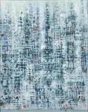 22 Structures et Lumières by Manuel Cargaleiro, 1982, Huile sur toile, sold Jun 2023