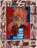 Margelle by Pierre Alechinsky, 2011, Acrylique sur toile, sold Jun 2023