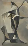 Le Pingouin (opus 17bis) by Jean-Jacques Deyrolle, 1946, Huile sur toile, sold Jun 2023