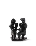 Le petit couple by Agustín Cárdenas, 1988, Bronze à patine noire, sold Jun 2023