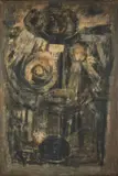 Sans titre by Roger Edgar Gillet, 1955, Huile sur toile, sold Jun 2023