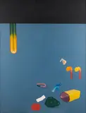 Sans titre by Joël Kermarrec, 1969, Huile sur toile, sold Jun 2023