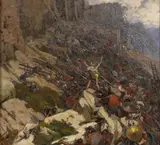 L'Assaut by André Devambez, Huile sur toile (Toile d'origine), sold Mar 2023