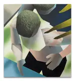 Untitled (solo bleue) by Brandon Lipchik, 2020, Acrylique et techniques mixtes sur toile, sold Dec 2023