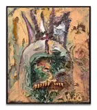 Büsser e Mees II by Jonathan Meese, 2003, Huile sur toile, sold Dec 2023