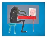 Sans tête by Amadou Sanogo, 2016, Acrylique sur tissu, sold Dec 2023