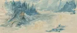 Allégorie du Rhin by Georges Rochegrosse, Aquarelle sur trait de crayon, sold Sep 2023