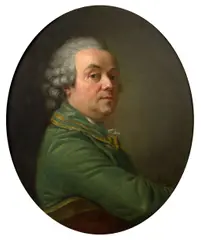 Autoportrait de l'artiste by Charles-Amédée-Philippe van Loo, Huile sur toile, de forme ovale, sold Nov 2023