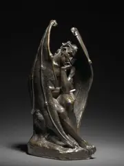 Satan by Jean-Jacques Feuchère, Bronze à patine brune, sold Nov 2023