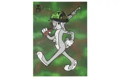 Full Metal Rabbit' Original on Wood Signed by the artist 122 x 88 cm ARR Provenance: Graffik Gallery London by Trust Icon, Wood, offered Oct 2019