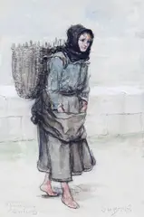 A fishergirl of Stornoway by George Henry Boughton, sold Nov 2011