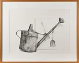 sketch of a watering can by Peter Sculthorpe, pencil, sold Oct 2013