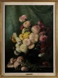 still life by George W. Seavey, oil on canvas, sold Oct 2013