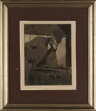 Untitled by Paul Shideler, etching, sold Sep 2013